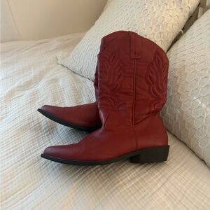 Women’s Red Cowboy Boots size 11